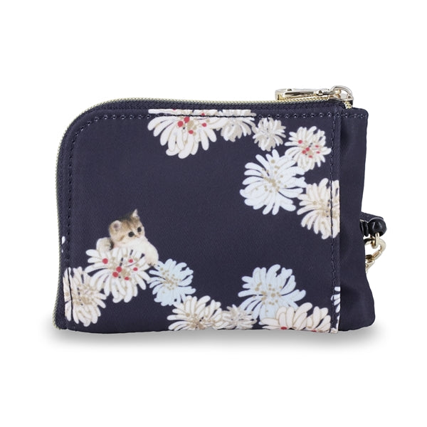 クリザンテーム＆ヌネット　パスコインケース  （ネイビー）