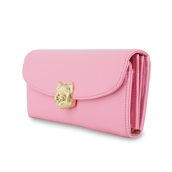 3D CAT FACE かぶせ束入れ （ピンク）