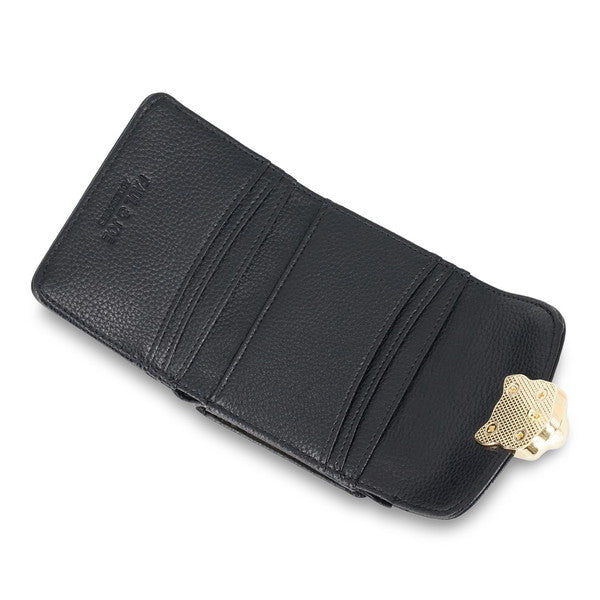 3D CAT FACE 口金ミニ財布 （ブラック）