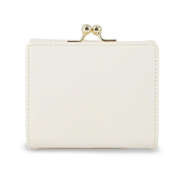 3D CAT FACE 口金ミニ財布 （アイボリー）