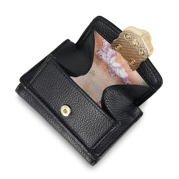 3D CAT FACE ミニ財布 （ブラック）