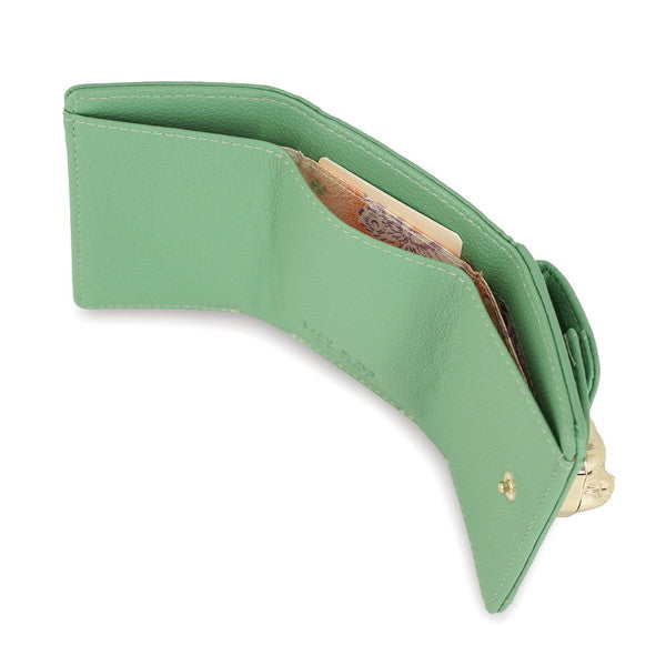 3D CAT FACE ミニ財布 （グリーン）