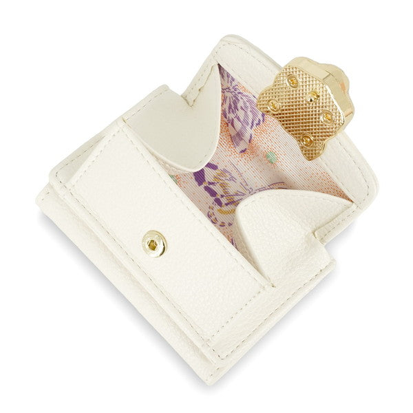 3D CAT FACE ミニ財布 （アイボリー）