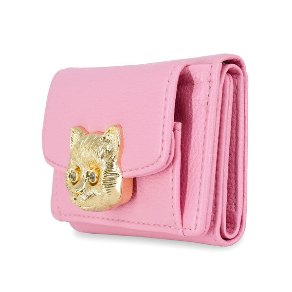 3D CAT FACE ミニ財布 （ピンク）