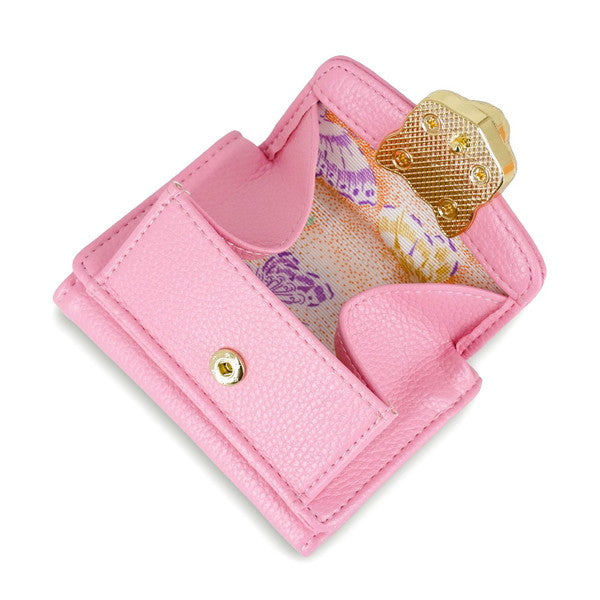 3D CAT FACE ミニ財布 （ピンク）