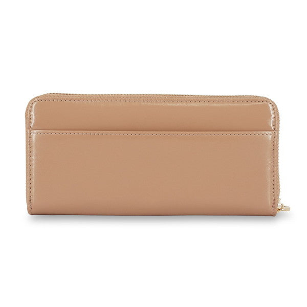 デイジー エンボス ラウンド束入れ （ベージュ）