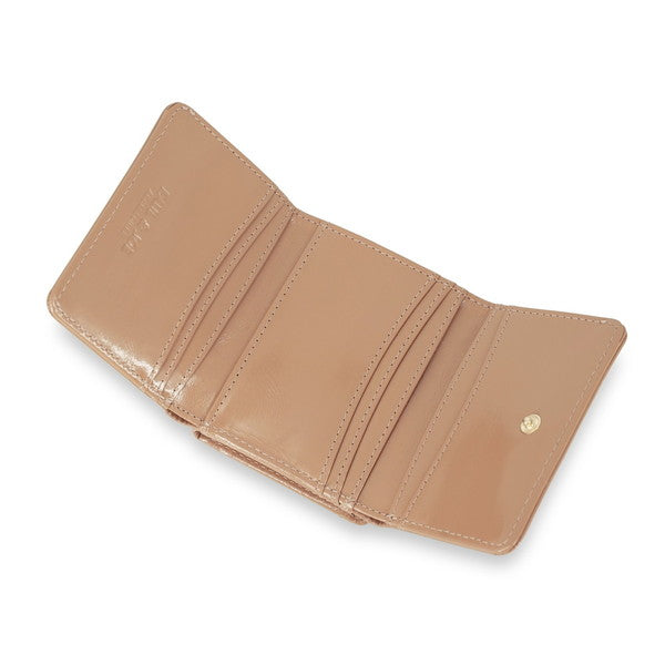 デイジー エンボス 口金ミニ財布 （ベージュ）