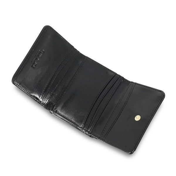 デイジー エンボス 口金ミニ財布 （ブラック）