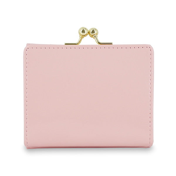 デイジー エンボス 口金ミニ財布 （ピンク）