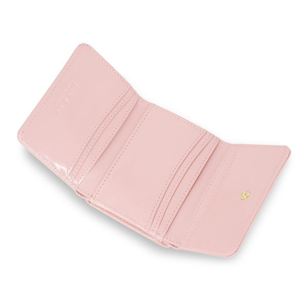 デイジー エンボス 口金ミニ財布 （ピンク）