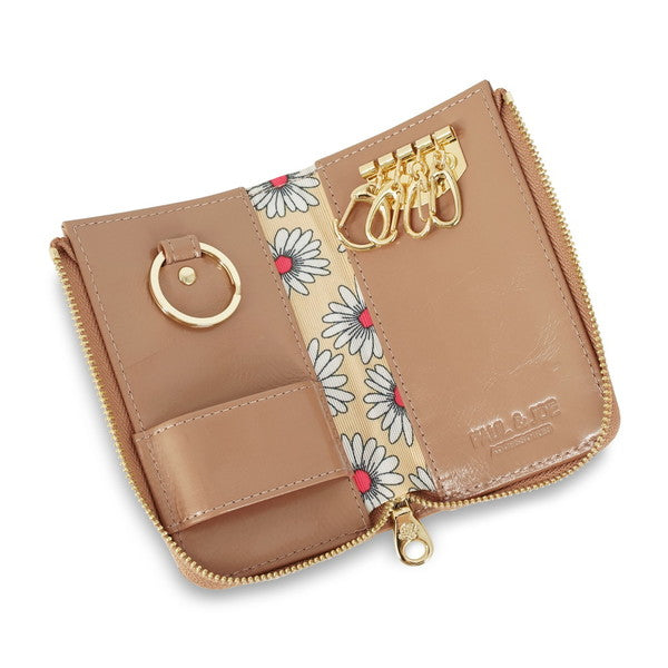 DAISY EMBOSS キーケース （ベージュ）