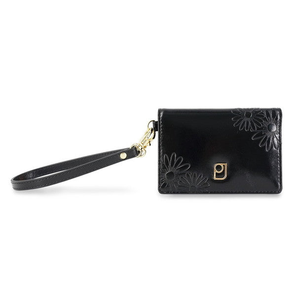 デイジー エンボス 2面パスケース （ブラック）