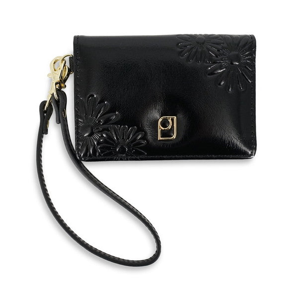 デイジー エンボス 2面パスケース （ブラック）