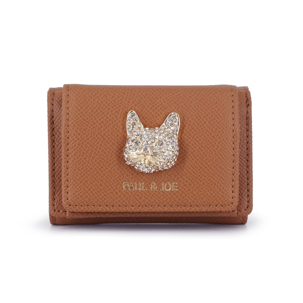 CAT BIJOU ミニ財布（キャメル）