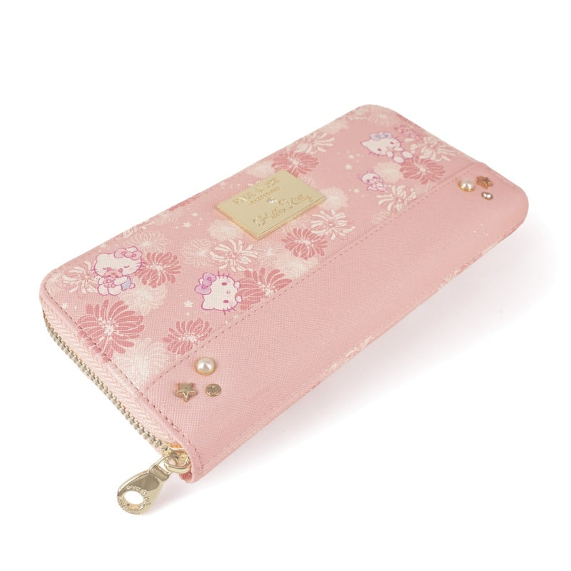 PAUL & JOE　ACCESSOIRES×HELLO KITTY　コラボ　ラウンド束入れ　ピンク