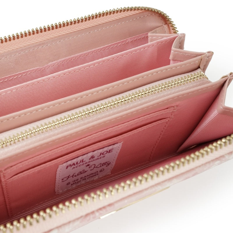 PAUL & JOE　ACCESSOIRES×HELLO KITTY　コラボ　ラウンド束入れ　ピンク