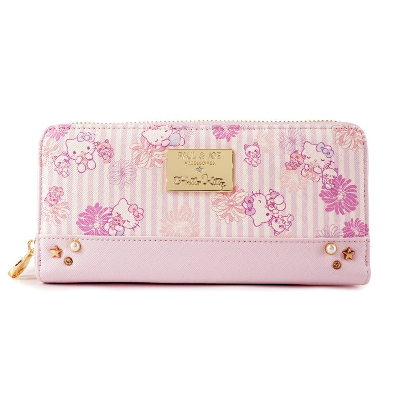 PAUL & JOE　ACCESSOIRES×HELLO KITTY　コラボ　ラウンド束入れ　パープル