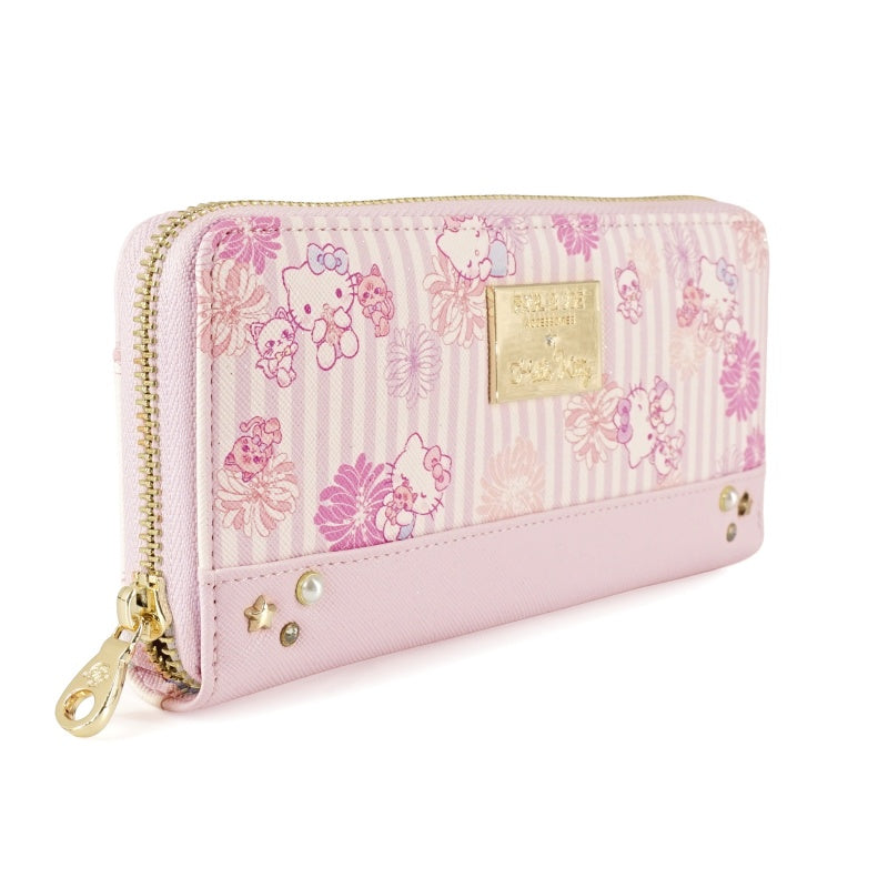 PAUL & JOE　ACCESSOIRES×HELLO KITTY　コラボ　ラウンド束入れ　パープル