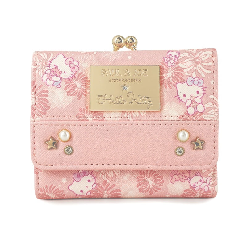 PAUL & JOE　ACCESSOIRES×HELLO KITTY　コラボ　口金ミニ財布　ピンク
