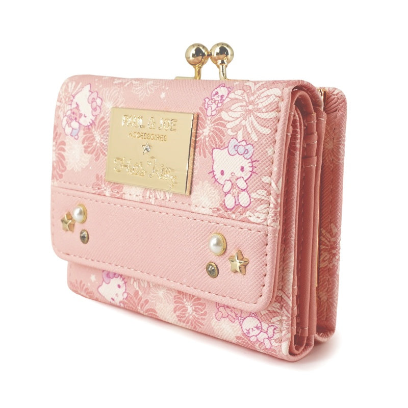 PAUL & JOE　ACCESSOIRES×HELLO KITTY　コラボ　口金ミニ財布　ピンク