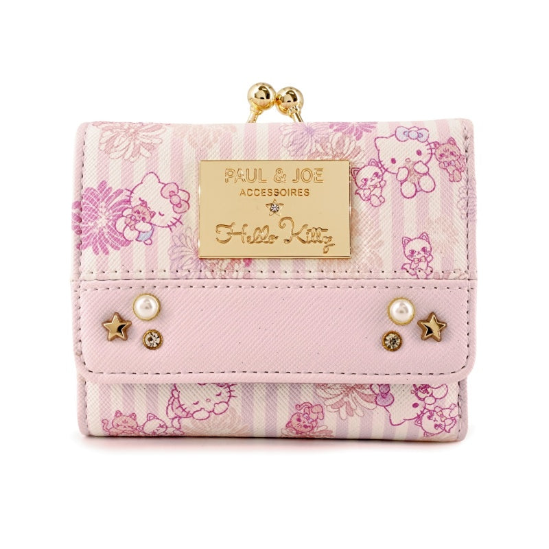 PAUL & JOE　ACCESSOIRES×HELLO KITTY　コラボ　口金ミニ財布　パープル