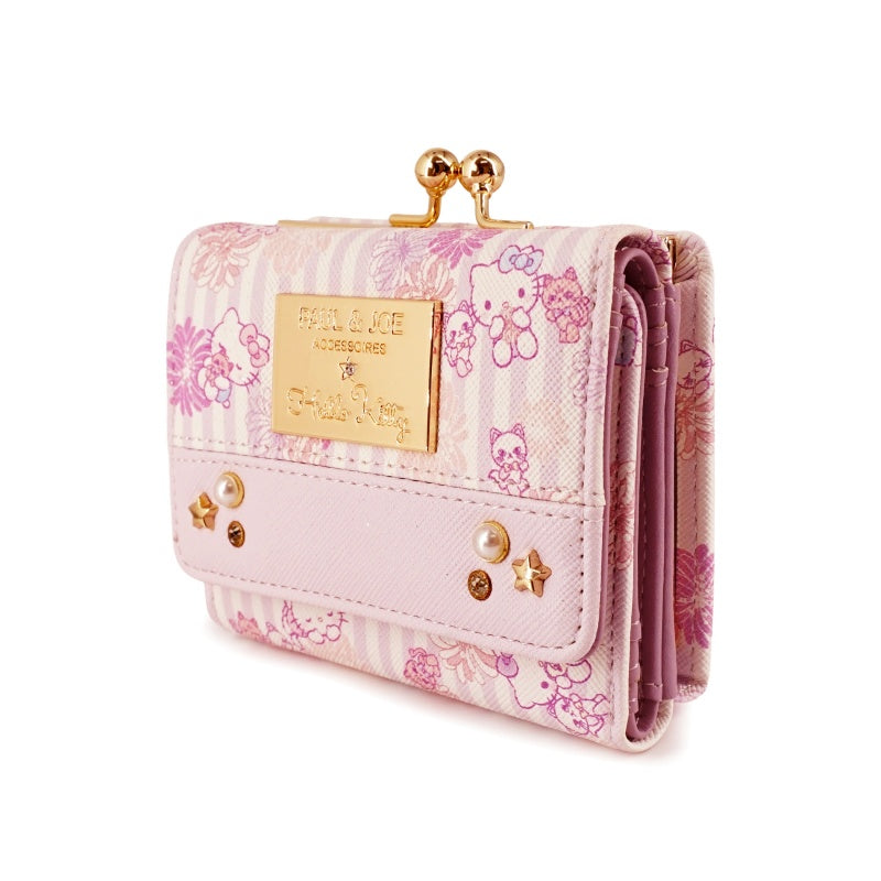 PAUL & JOE　ACCESSOIRES×HELLO KITTY　コラボ　口金ミニ財布　パープル
