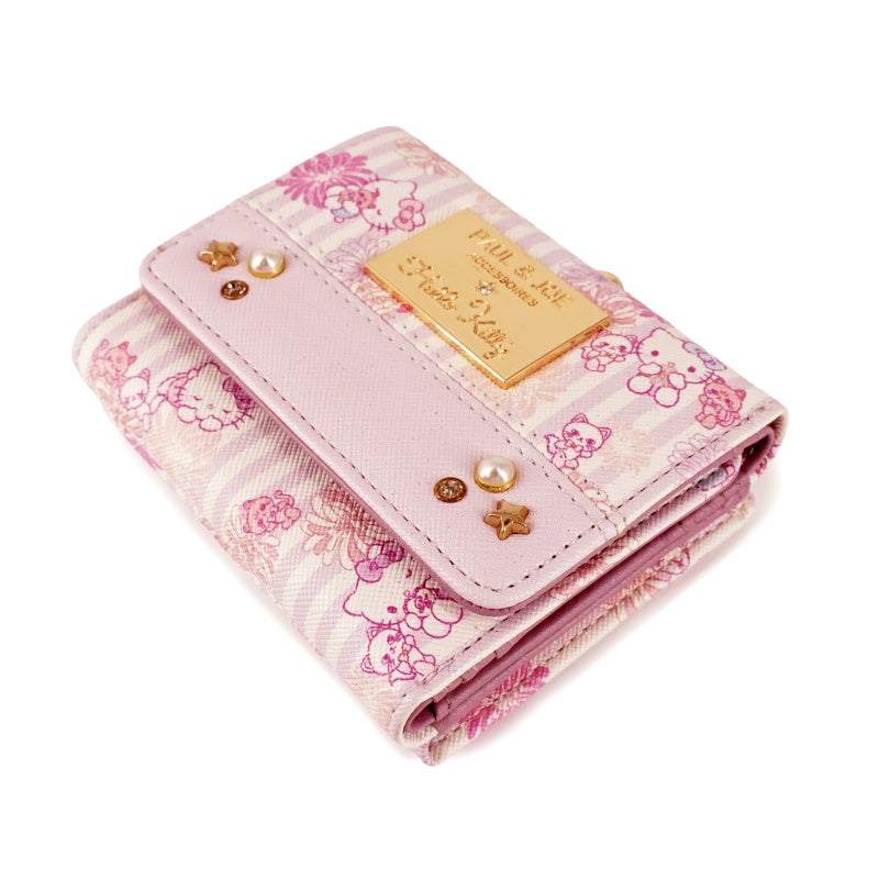 PAUL & JOE　ACCESSOIRES×HELLO KITTY　コラボ　口金ミニ財布　パープル