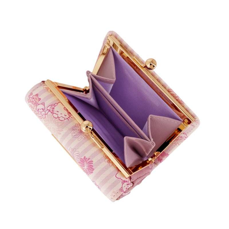 PAUL & JOE　ACCESSOIRES×HELLO KITTY　コラボ　口金ミニ財布　パープル