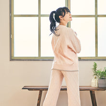 アーガイル柄　フェザーヤーンロングパンツ　※ボトムスのみ