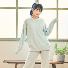 アーガイル柄　フェザーヤーンプルオーバー　※トップスのみ