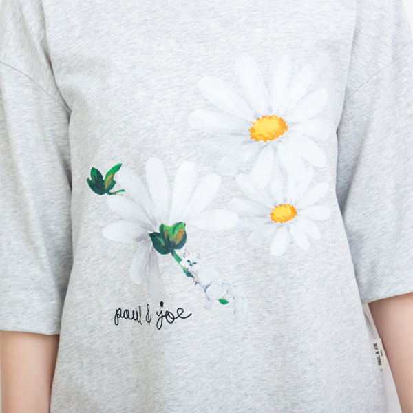 デイジー柄 Tシャツ（ライトグレー）