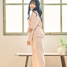 【2023年10月NEW】ネルチェックフリル　上下セット（Mサイズ）