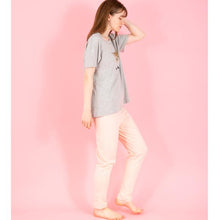 ヌネット＆ロゴ Tシャツ M （グレー）