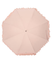 日傘（晴雨兼用）　長傘　ワンポイントクリザンテーム刺繍　ピーチ
