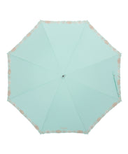 日傘（晴雨兼用）　長傘　クリザンテーム刺繍　ライトグリーン