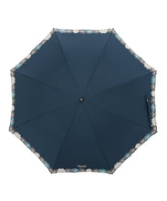 日傘（晴雨兼用）　長傘　クリザンテーム刺繍　ネイビーブルー