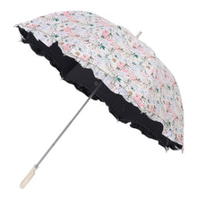 日傘（晴雨兼用）　長傘　深張り　サクラ　オフホワイト