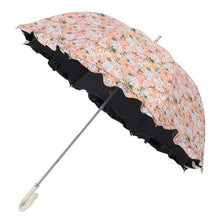 日傘（晴雨兼用）　長傘　深張り　サクラ　ライトオレンジ