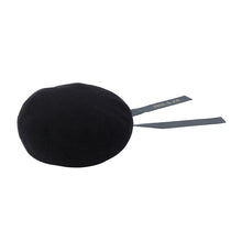 リボンベレー帽　ブラック
