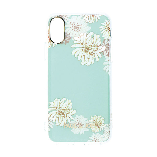 ｉＰｈｏｎｅＸＳ・Ｘ用背面ケース クリザンテーム・ミント