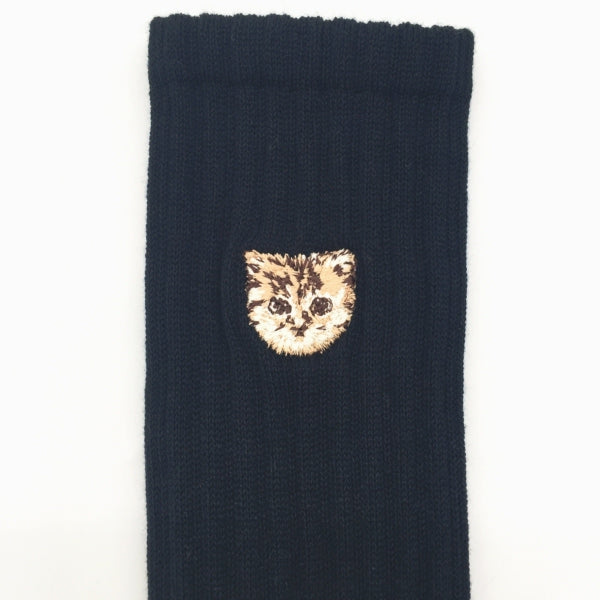 【メンズ】無地ヌネット刺繍柄（ブラック）