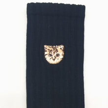 無地ヌネット刺繍柄（ブラック）