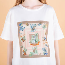 フラール　ドゥドゥ （かわいい子のスカーフ） 2022ssコレクション Ｔシャツ（ブラウン）