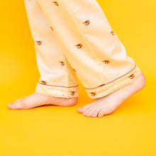 ヌネット　ロングパンツ　サテンボトムス ベージュ S