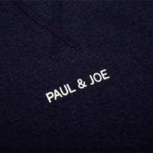 PAUL & JOE ワンポイントロゴ ミニ裏毛 ムジ メンズ ルームウェア ロングスリーブ スウェットトップス（ネイビー）