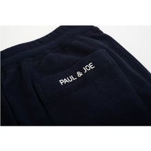 PAUL & JOE ワンポイントロゴ ミニ裏毛 ムジ メンズ ルームウェア ロングパンツ スウェットボトムス（ネイビー）