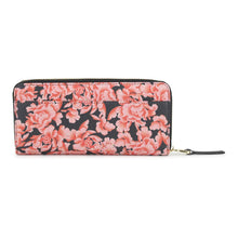FLOWER PRINT　ラウンド束入れ　ブラック