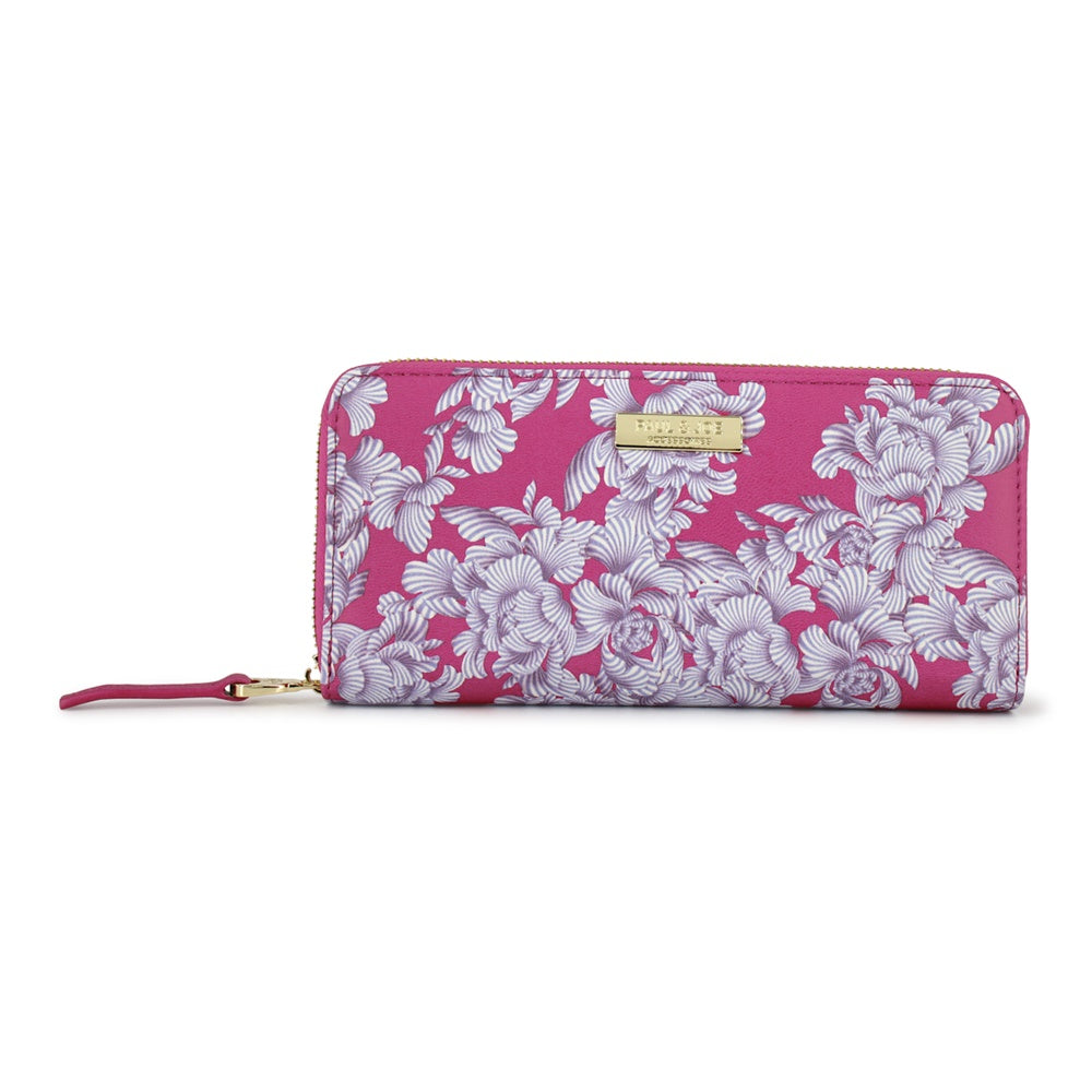 FLOWER PRINT　ラウンド束入れ　ローズ