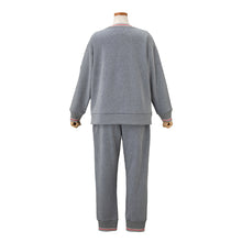 PJロゴ 裏毛起毛 プルオーバー セットアップ（グレー）
