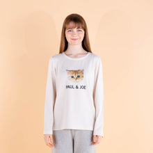 ヌネット＆ロゴ ロングTシャツ （アイボリー）